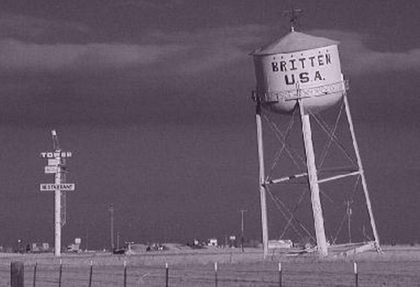 Groom, TX leaning water tower