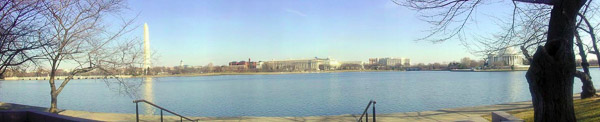 Washington monument and tidal basin