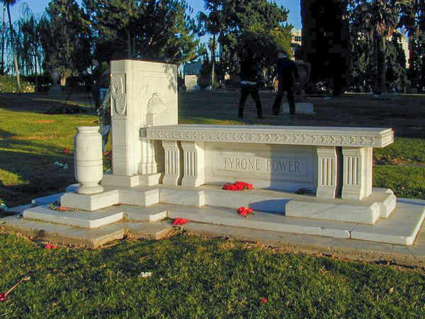 Hollywood Forever Cemetery, Tyrone Power gravesite