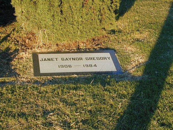 Hollywood Forever Cemetery, Janet Gaynor gravesite