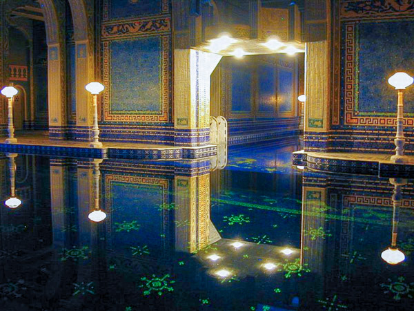 Hearst Castle at Christmas, Roman Pool