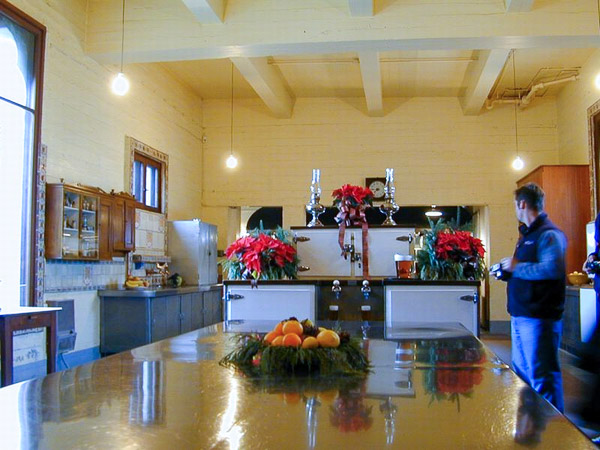 Hearst Castle at Christmas, kitchen