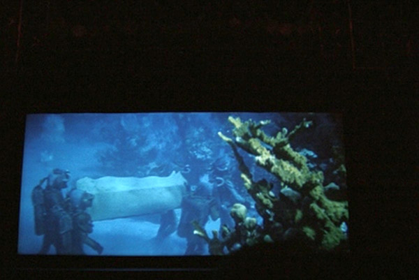 Paramount Theater showing 20,000 Leagues Under the Sea