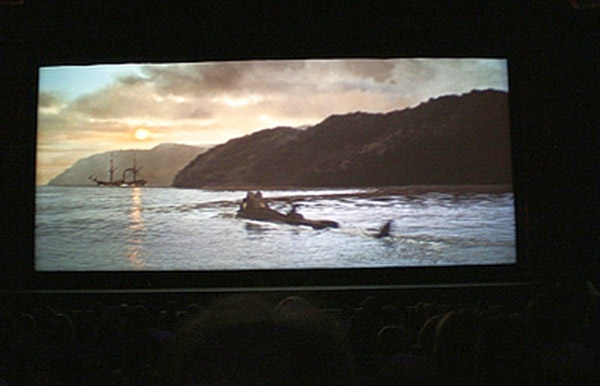 Paramount Theater showing 20,000 Leagues Under the Sea