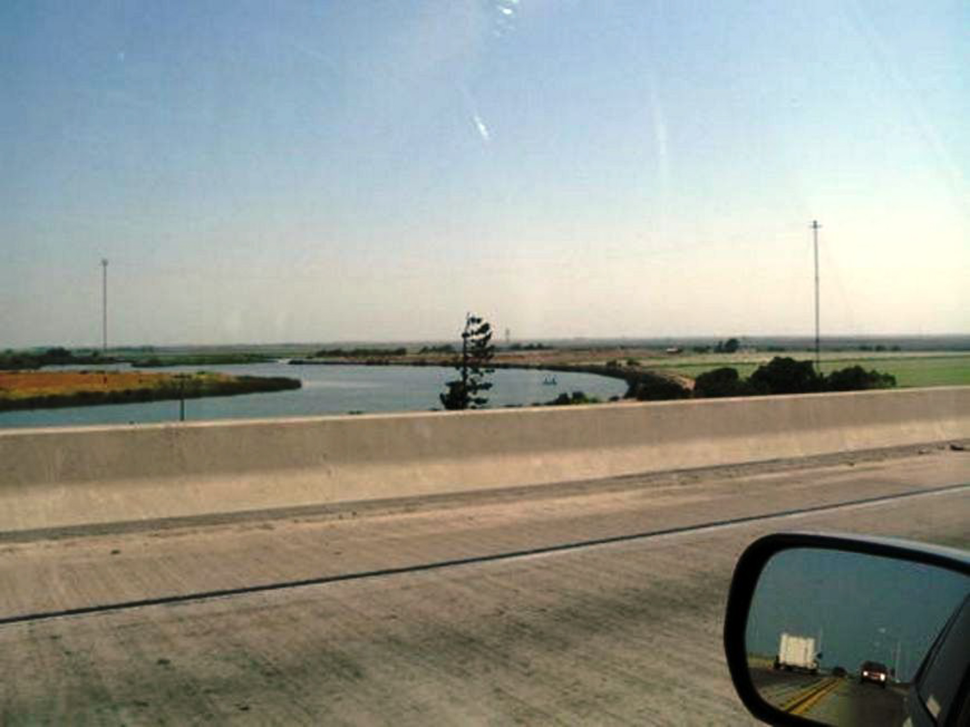 Driving through the delta area