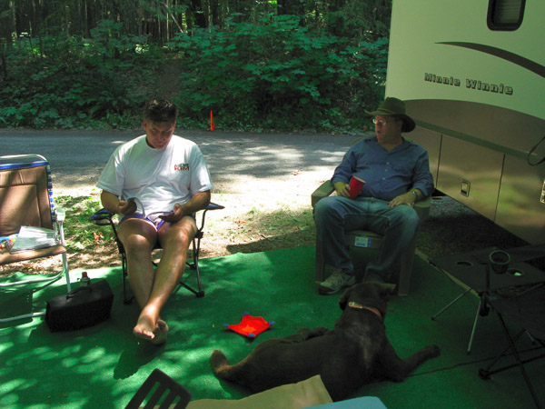 Relaxing in Oregon with family