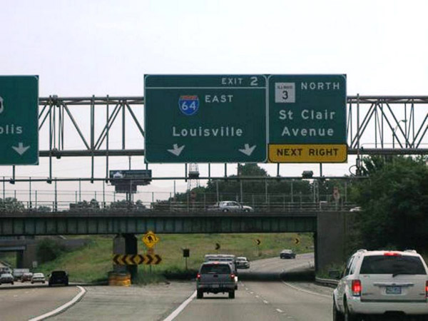 Turning off to Lousiville