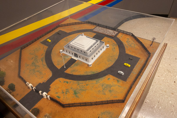 Fort Knox KY General George Patton Museum of Leadership, model of the US Bullion Depository from Goldfinger