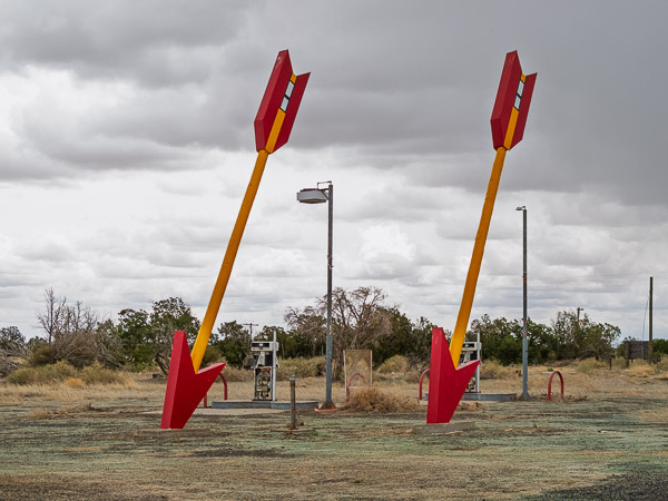 Twin Arrows traing post, Twin Arrows, AZ