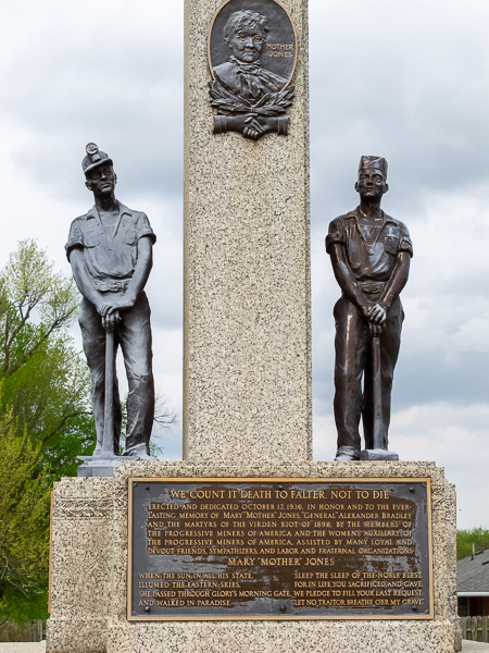 Mother Jones monument and gravesite, Union Miners Cemetery, Mt. Olive, IL