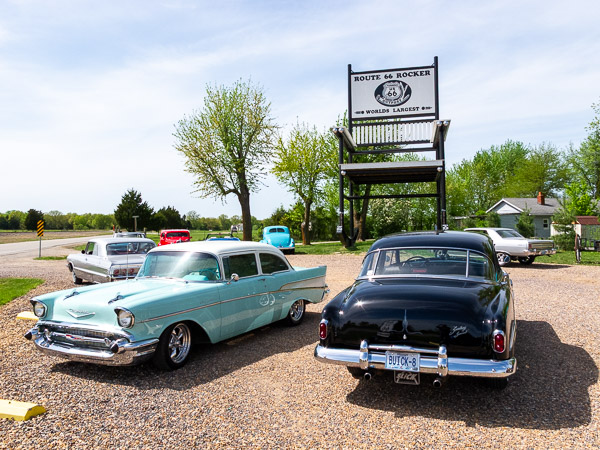 Fanning 66 Outpost and the Route 66 Red Rocker, Fanning, MO