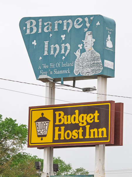 Blarney Inn sign, Shamrock, TX