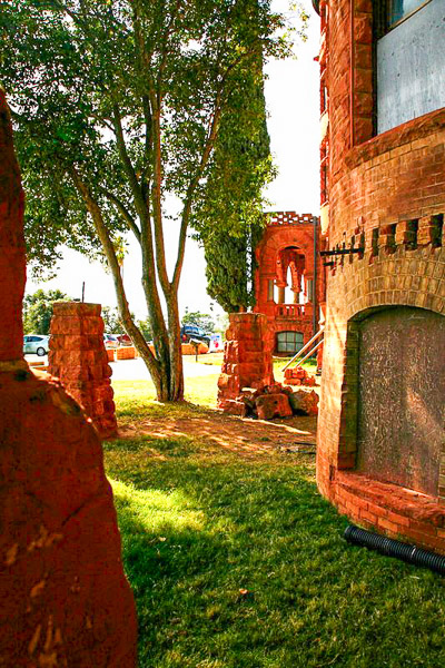 Preston Castle/Preston School of Industry, area where the bricks are engraved