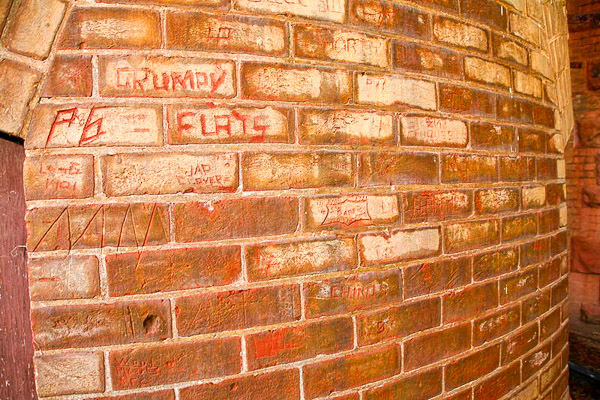 Preston Castle/Preston School of Industry, bricks with names enscribed