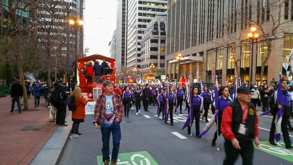 San Francisco Chinese New Years parade staging area for the parade