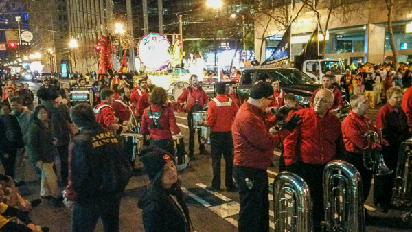 San Francisco Chinese New Years parade staging area for the parade