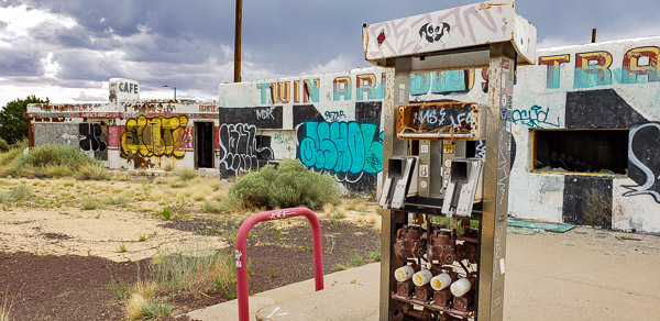 Abandoned Twin Arrows trading post