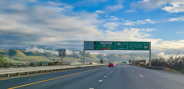 Highway 101 south of San Jose