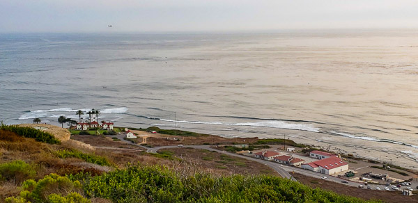 Cabrillo National Monument view  of the coast and the current lighthouse