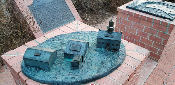 Cabrillo National Monument lsculpture of the lighthouse gorounds