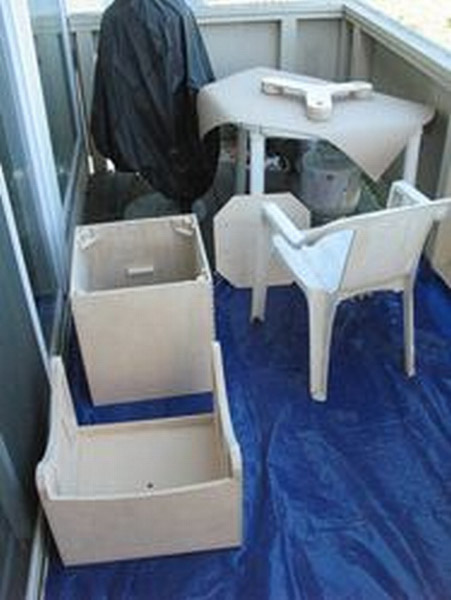 Getting ready to sand all the wood parts on my deck