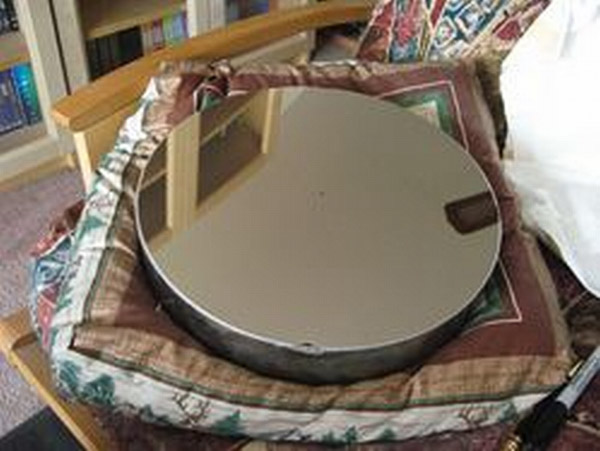 The completed mirror at home