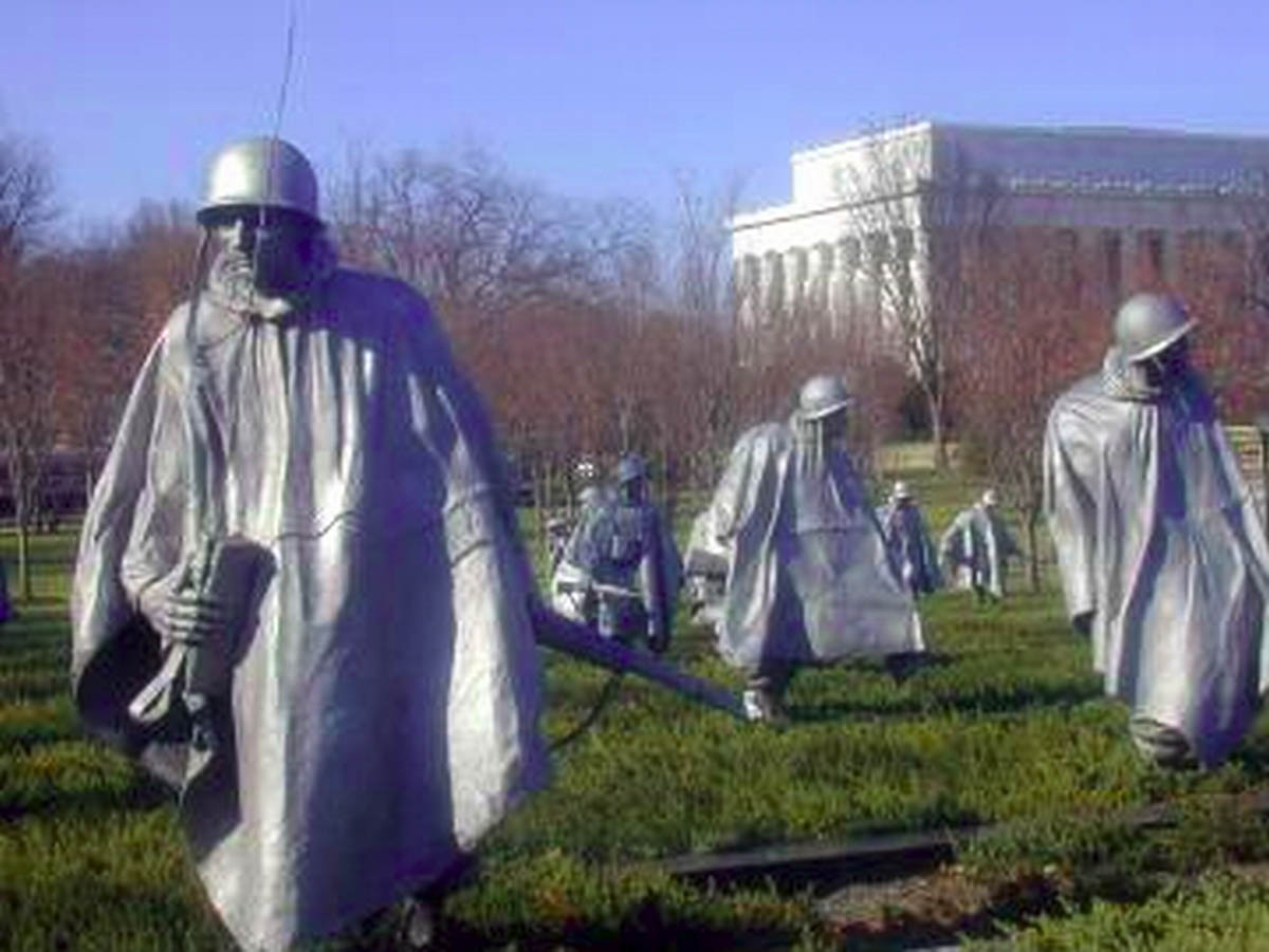 Washington DC, Korean War memorial