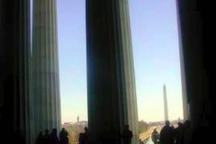 Washington DC, Washington monument from the Lincoln memorial