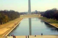 Washington DC, Washington monument from the Lincoln memorial