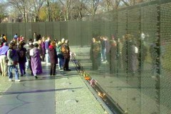 Washington DC, Vietnam War memorial wall