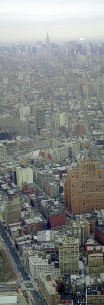 New York City view from World Trade center