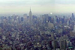 New York City view from World Trade center