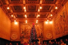 Hearst castle at Christmas