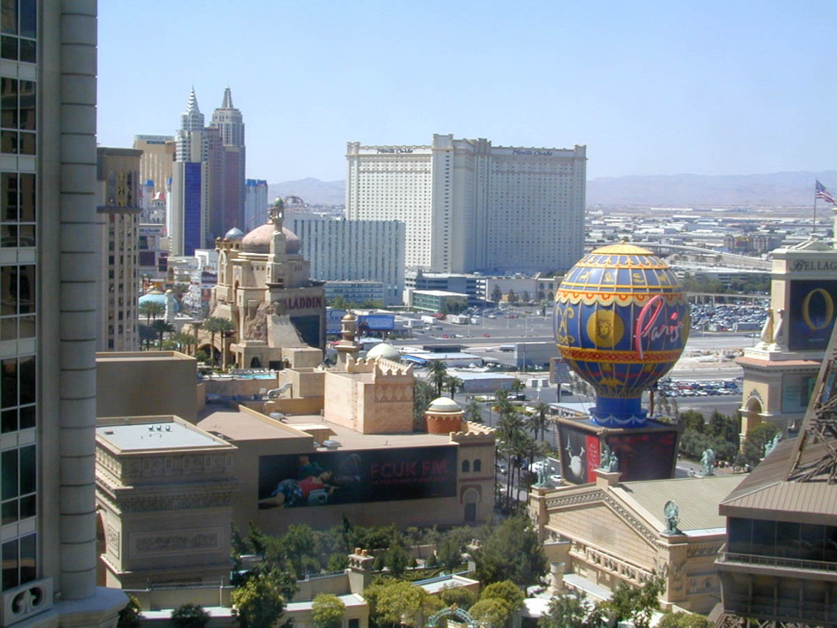 Las Vegas, view from Paris hotel