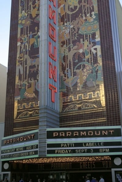 Paramount Theater showing 20,000 leagues under the sea