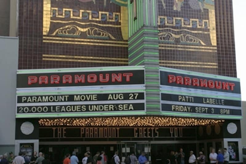 Paramount Theater showing 20,000 leagues under the sea