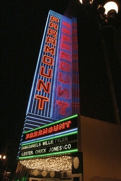 Paramount Theater showing 20,000 leagues under the sea
