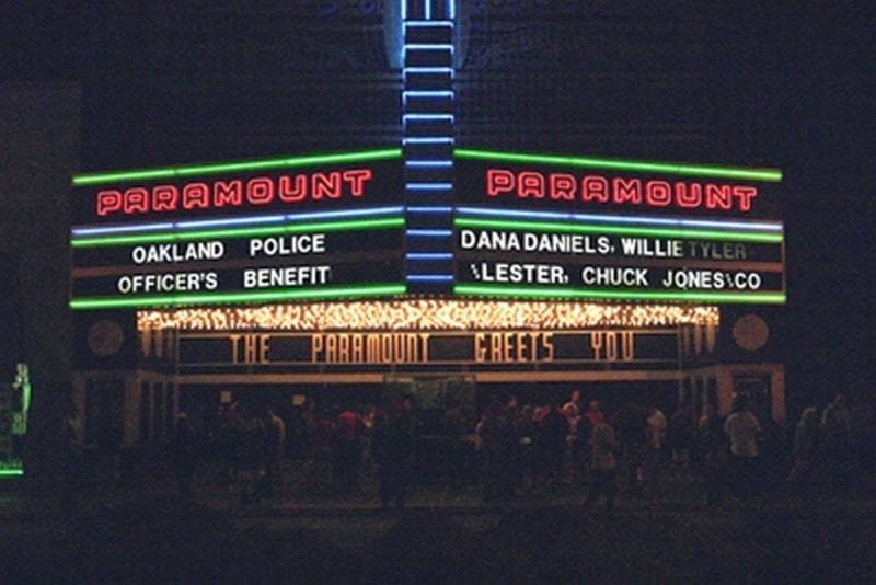 Paramount Theater showing 20,000 leagues under the sea