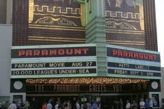 Paramount Theater showing 20,000 leagues under the sea