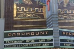 Paramount Theater showing 20,000 leagues under the sea