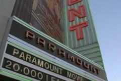 Paramount Theater showing 20,000 leagues under the sea