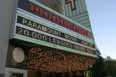Paramount Theater showing 20,000 leagues under the sea
