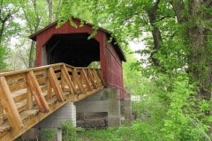 Driving Route 66, Sugar Creek covered bridge