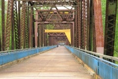 Driving Route 66, Chain of Rocks bridge