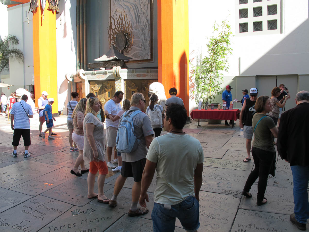 Grauman's Chinese Theatre and footprints in the courtyard