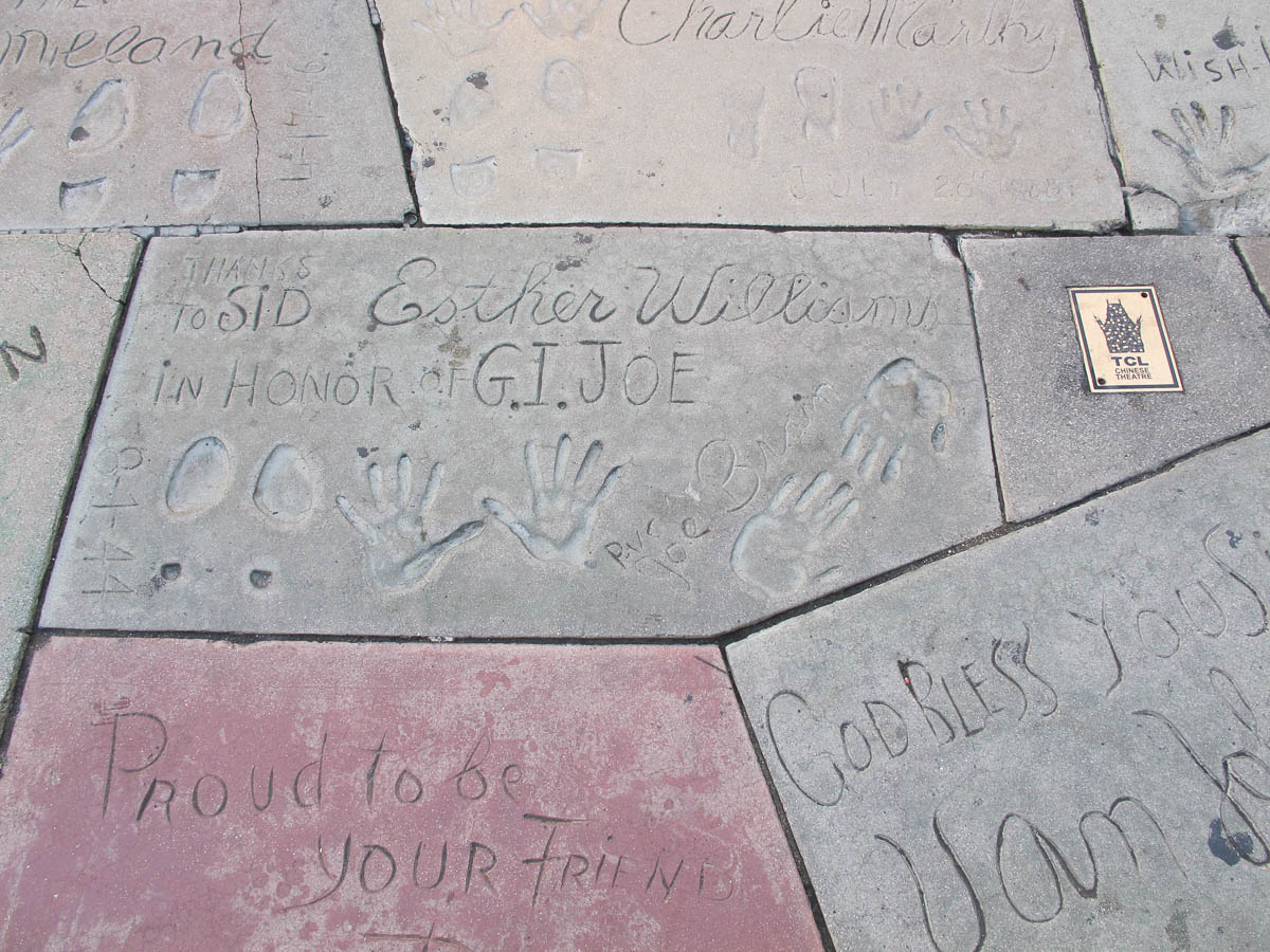 Grauman's Chinese Theatre footprints Esther Williams