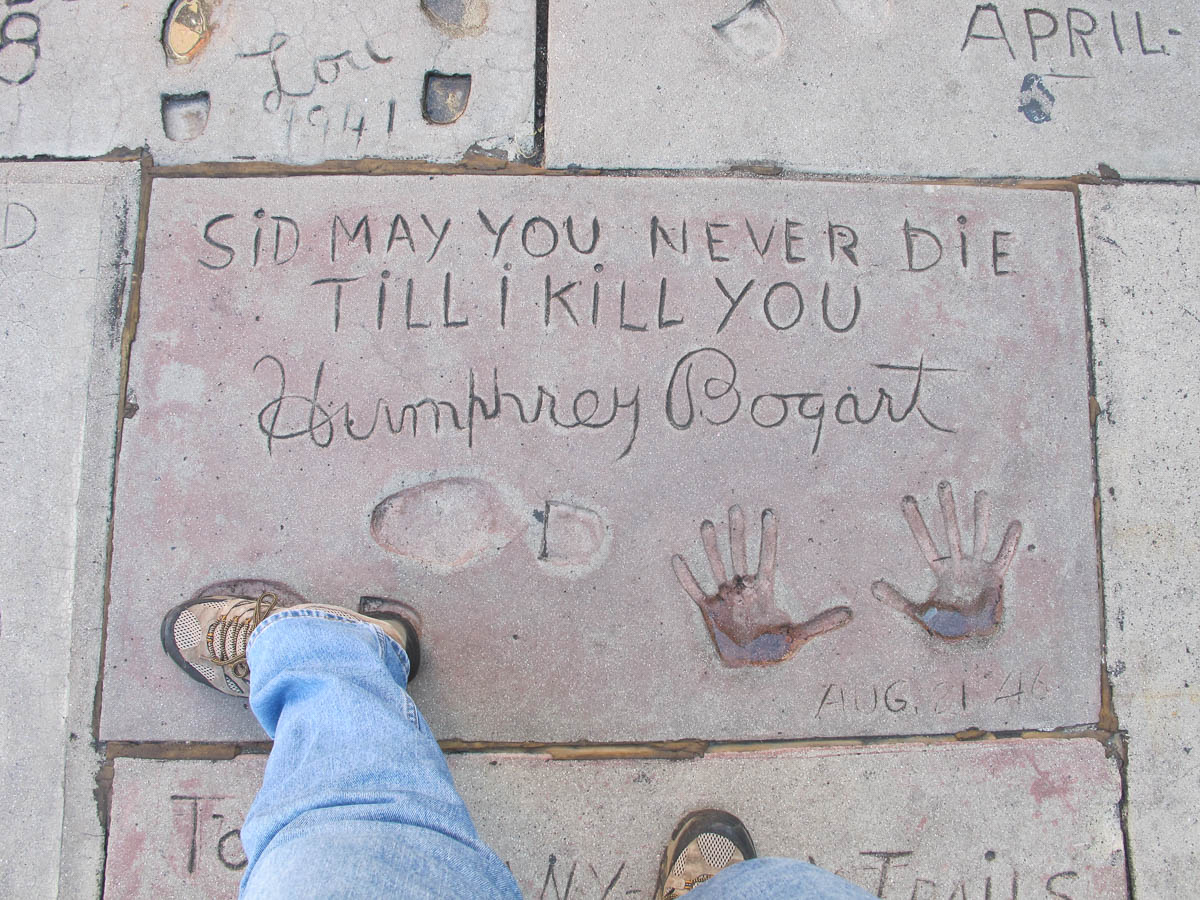 Grauman's Chinese Theatre footprints Humphrey Bogart
