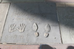 Grauman's Chinese Theatre footprints Arnold Schwarzenegger