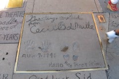 Grauman's Chinese Theatre footprints Cecil B deMille