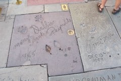 Grauman's Chinese Theatre footprints Debbie reynolds and Anne Baxter